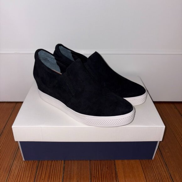 Caslon Black Suede Wedge Slipons/Sneakers - Picture 6 of 14